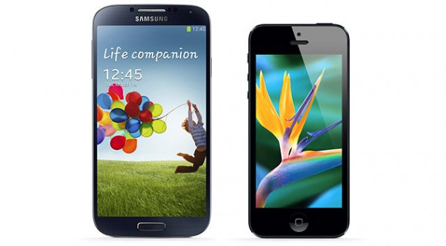 Samsung Galaxy S4 VS iPhone 5